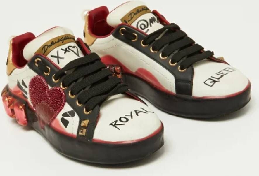 Dolce & Gabbana Pre-owned Leather sneakers Multicolor Dames