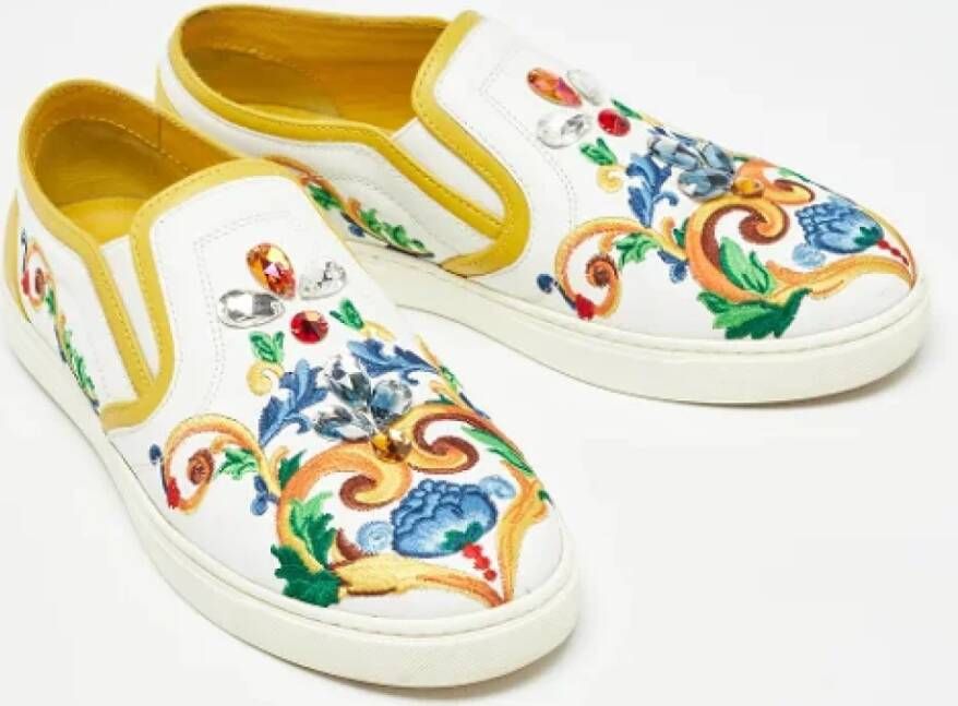 Dolce & Gabbana Pre-owned Leather sneakers Multicolor Dames