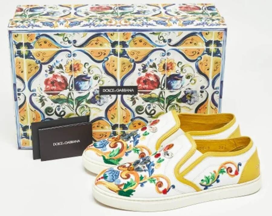 Dolce & Gabbana Pre-owned Leather sneakers Multicolor Dames