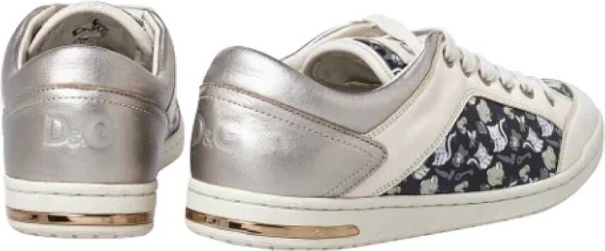 Dolce & Gabbana Pre-owned Leather sneakers White Dames