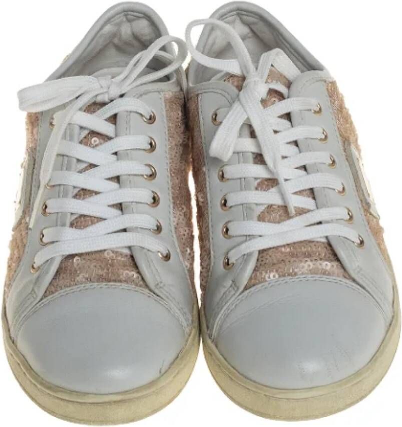 Dolce & Gabbana Pre-owned Leather sneakers White Dames