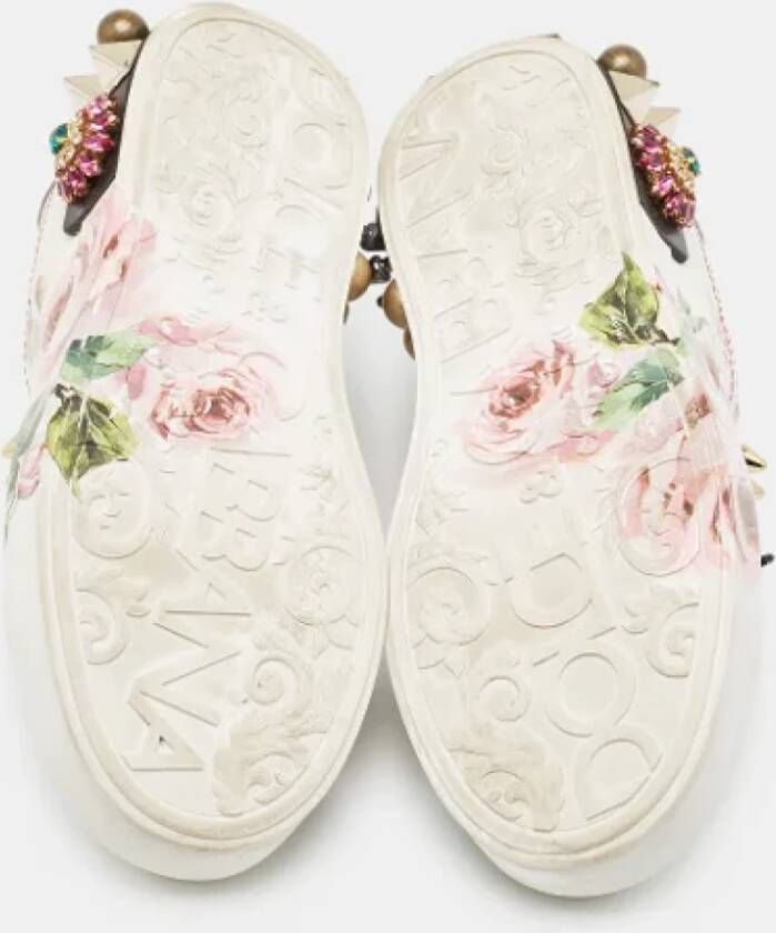 Dolce & Gabbana Pre-owned Leather sneakers White Dames