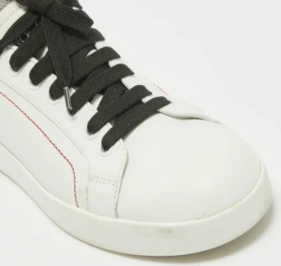 Dolce & Gabbana Pre-owned Leather sneakers White Dames