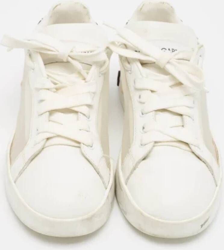 Dolce & Gabbana Pre-owned Leather sneakers White Dames