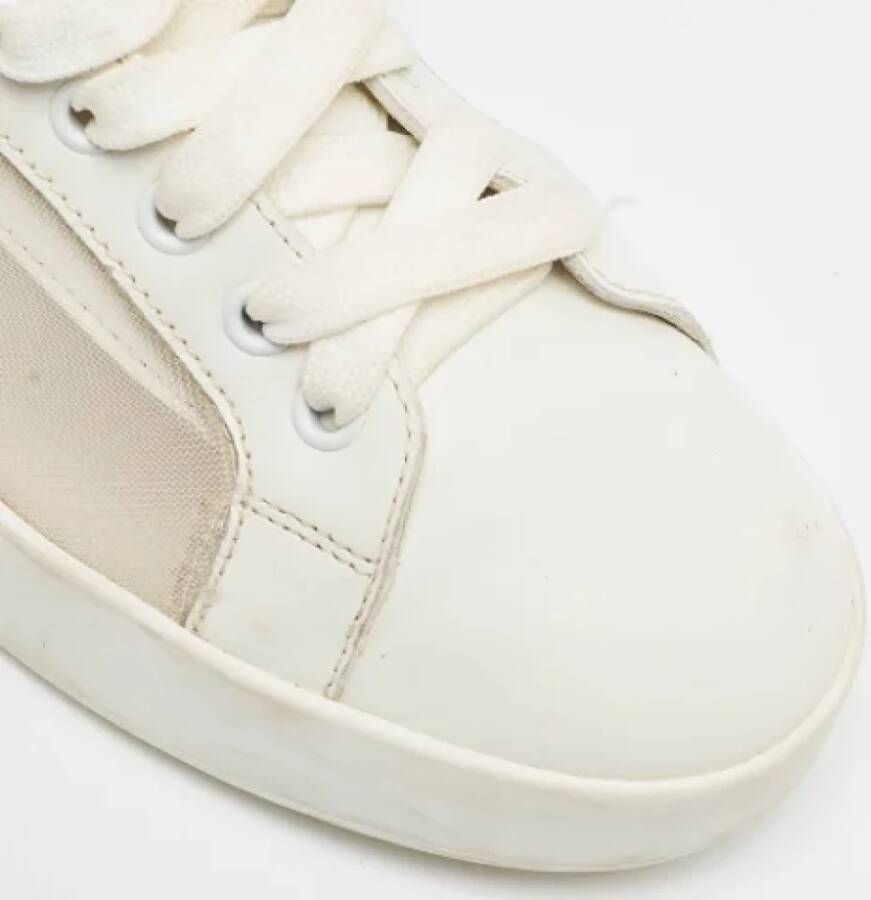 Dolce & Gabbana Pre-owned Leather sneakers White Dames