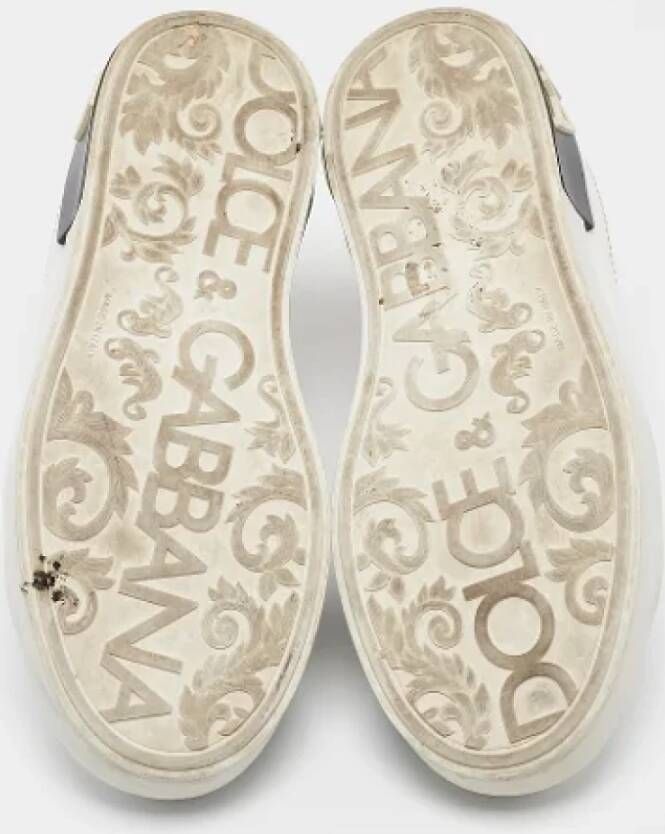 Dolce & Gabbana Pre-owned Leather sneakers White Dames