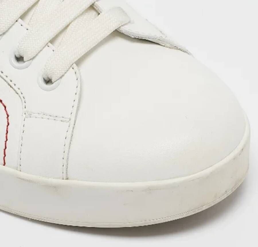 Dolce & Gabbana Pre-owned Leather sneakers White Dames