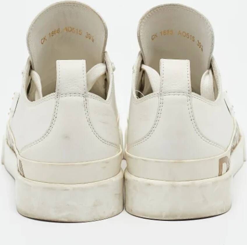 Dolce & Gabbana Pre-owned Leather sneakers White Dames