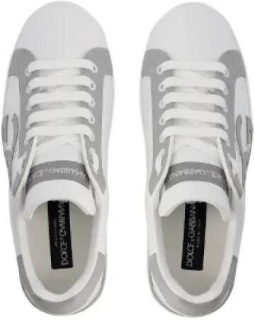 Dolce & Gabbana Pre-owned Leather sneakers White Heren