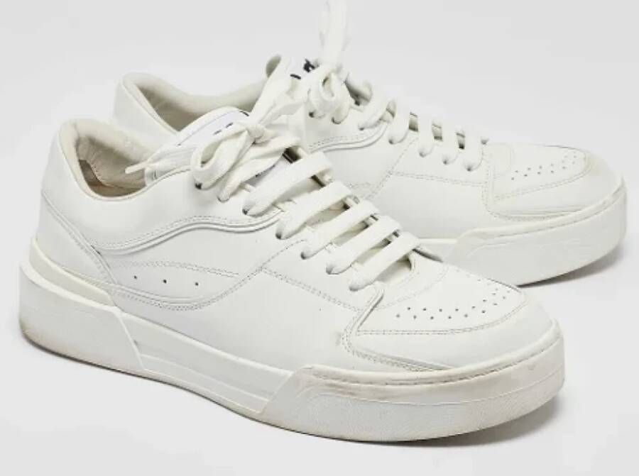 Dolce & Gabbana Pre-owned Leather sneakers White Heren