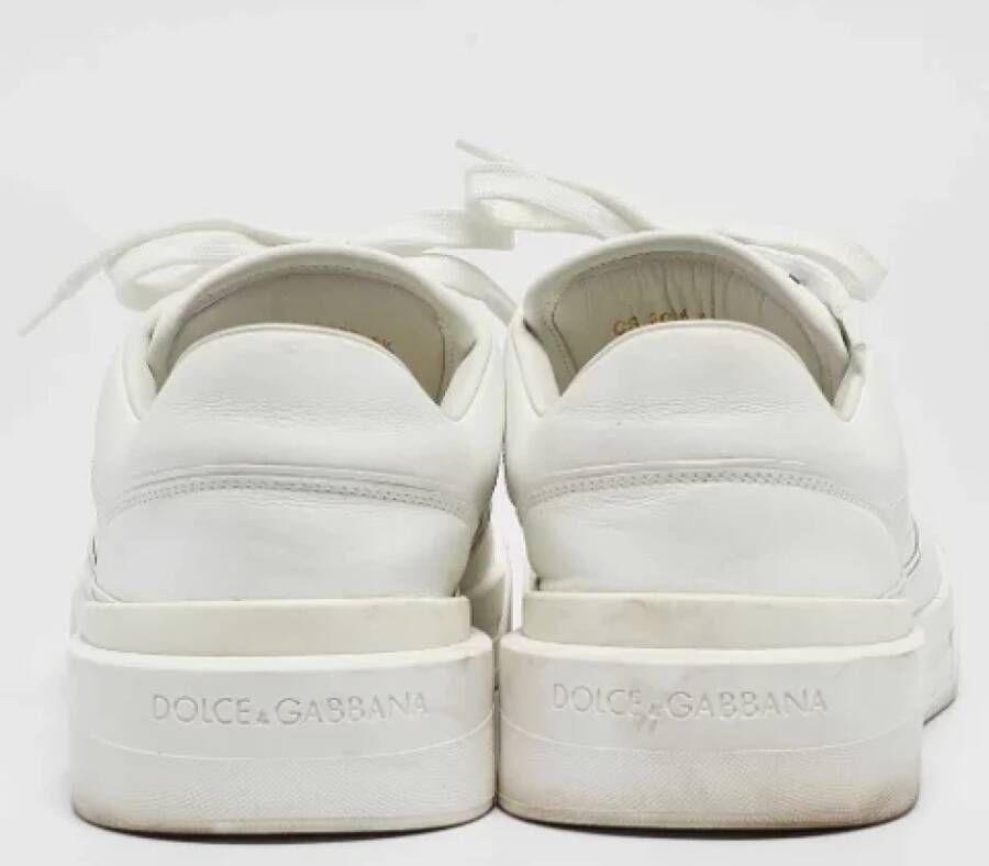 Dolce & Gabbana Pre-owned Leather sneakers White Heren