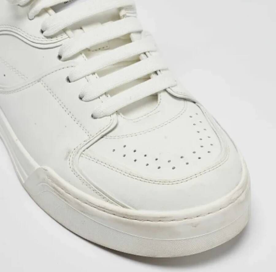 Dolce & Gabbana Pre-owned Leather sneakers White Heren