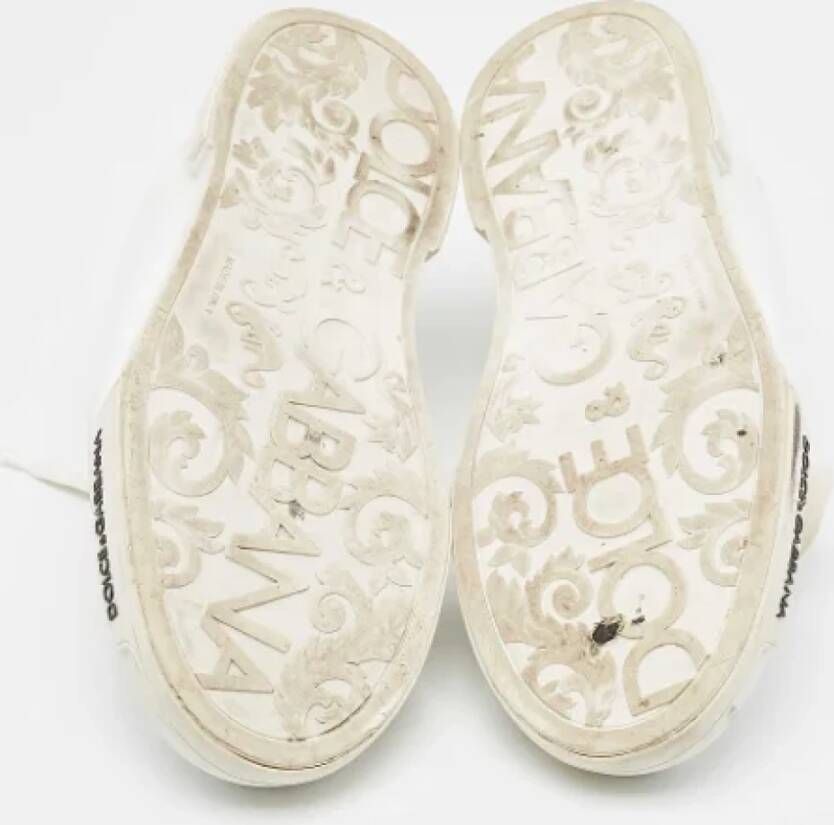 Dolce & Gabbana Pre-owned Leather sneakers White Heren