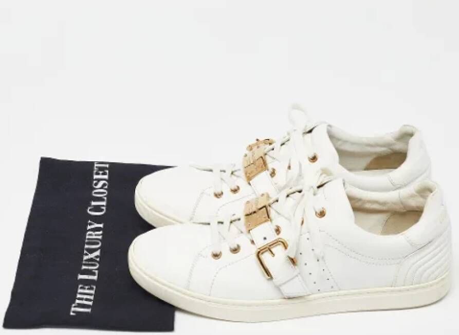 Dolce & Gabbana Pre-owned Leather sneakers White Heren