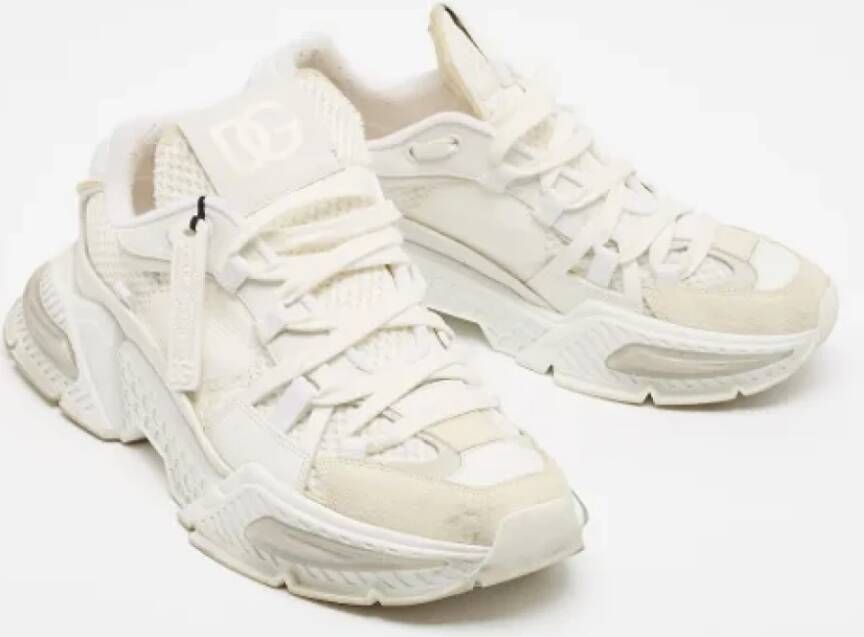 Dolce & Gabbana Pre-owned Leather sneakers White Heren