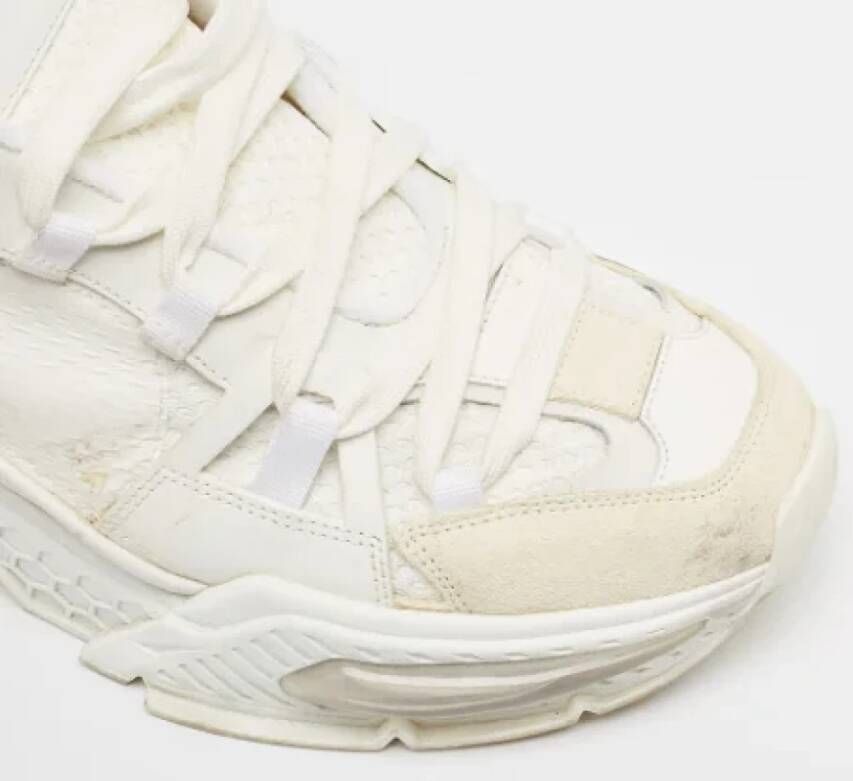 Dolce & Gabbana Pre-owned Leather sneakers White Heren