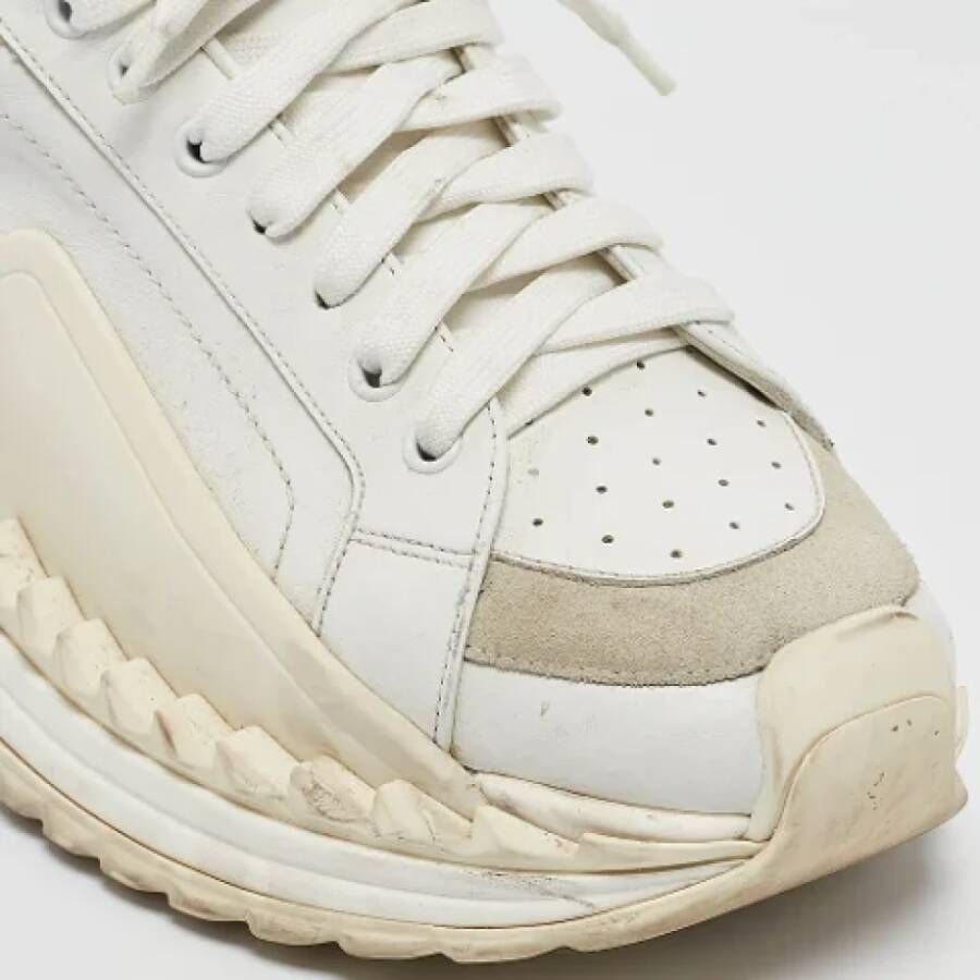 Dolce & Gabbana Pre-owned Leather sneakers White Heren