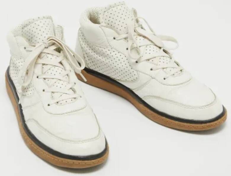 Dolce & Gabbana Pre-owned Leather sneakers White Heren