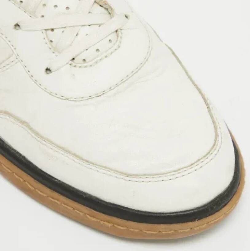 Dolce & Gabbana Pre-owned Leather sneakers White Heren