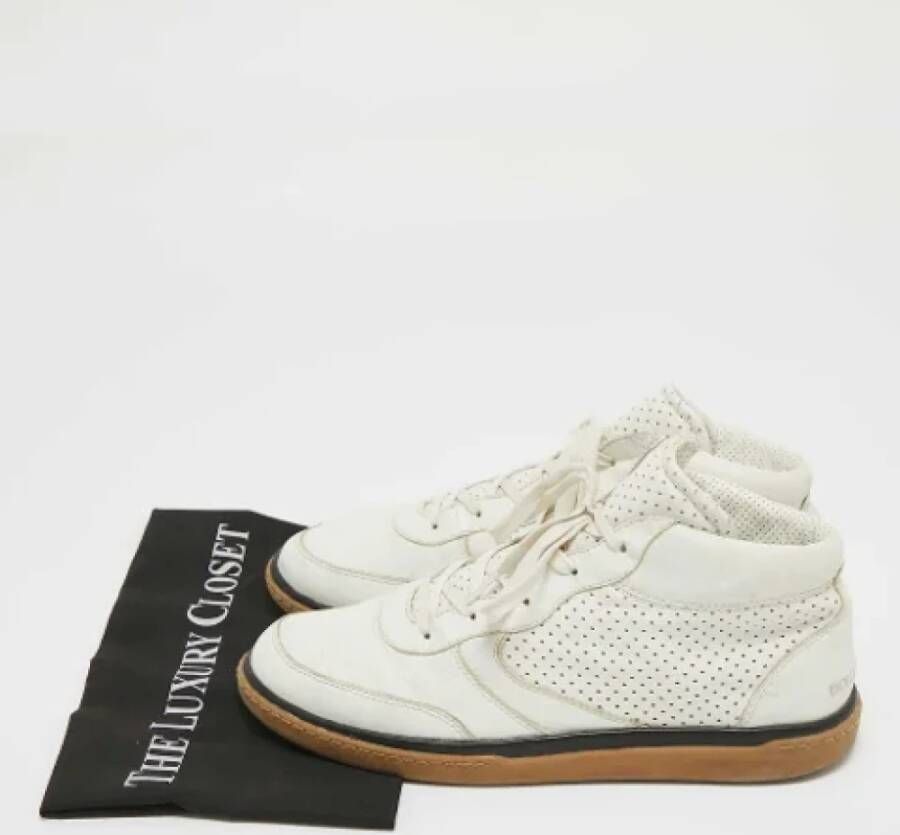 Dolce & Gabbana Pre-owned Leather sneakers White Heren