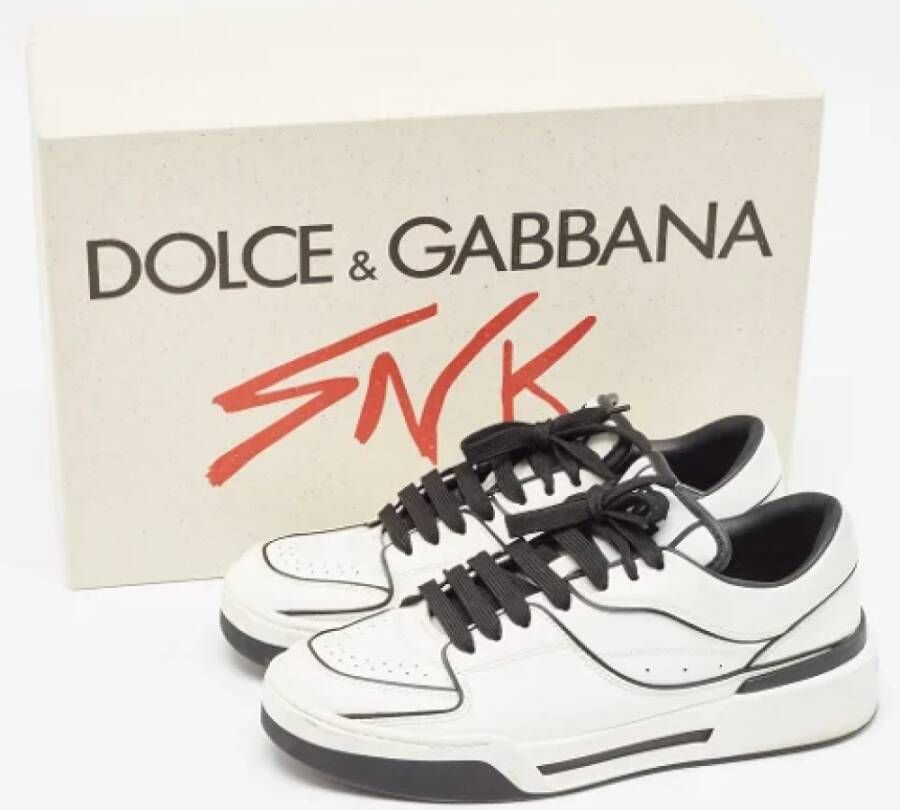 Dolce & Gabbana Pre-owned Leather sneakers White Heren