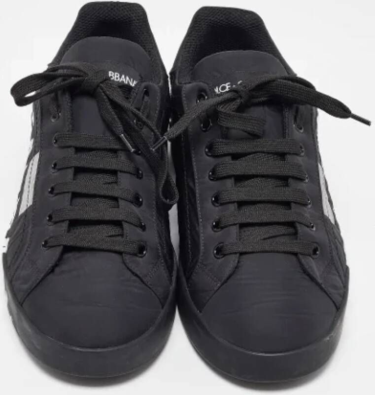 Dolce & Gabbana Pre-owned Nylon sneakers Black Heren