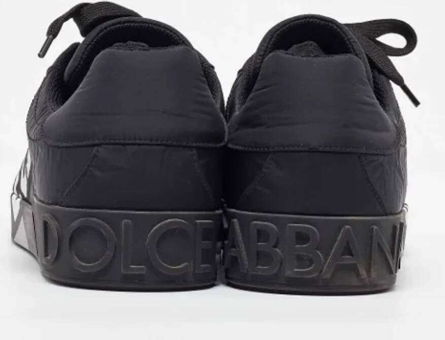 Dolce & Gabbana Pre-owned Nylon sneakers Black Heren