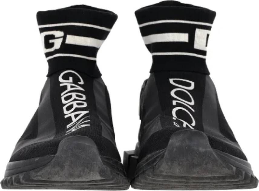 Dolce & Gabbana Pre-owned Polyester sneakers Black Heren