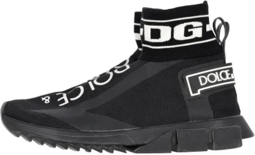 Dolce & Gabbana Pre-owned Polyester sneakers Black Heren