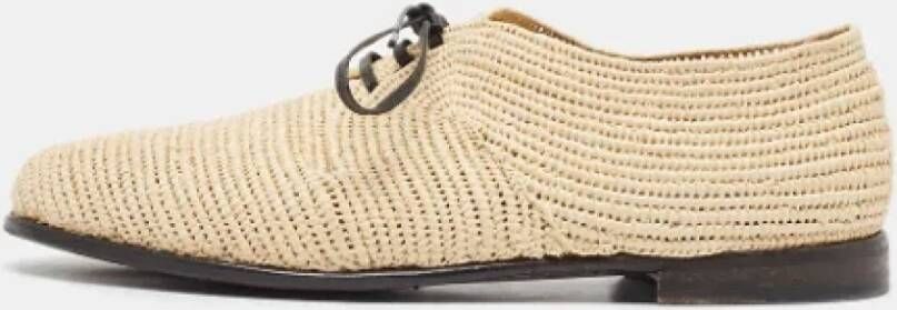 Dolce & Gabbana Pre-owned Raffia flats Beige Heren