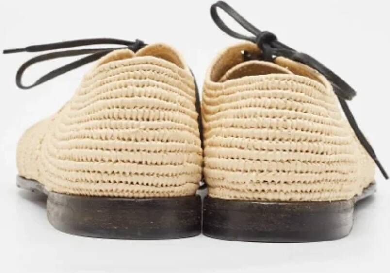 Dolce & Gabbana Pre-owned Raffia flats Beige Heren