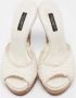 Dolce & Gabbana Pre-owned Raffia sandals White Dames - Thumbnail 2