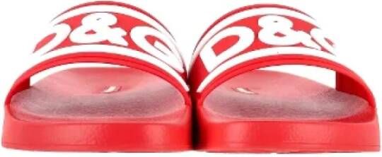 Dolce & Gabbana Pre-owned Rubber sandals Red Heren