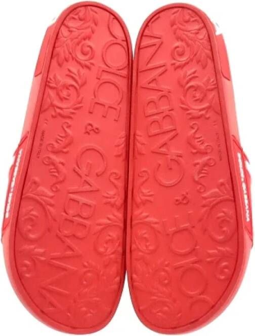 Dolce & Gabbana Pre-owned Rubber sandals Red Heren