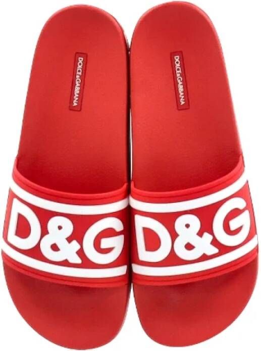 Dolce & Gabbana Pre-owned Rubber sandals Red Heren