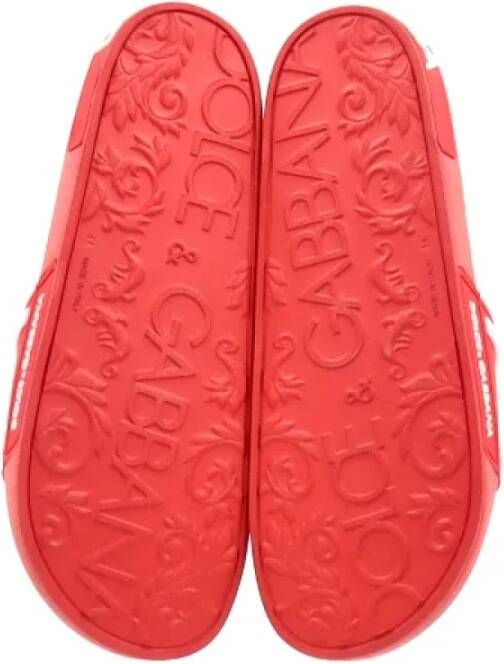 Dolce & Gabbana Pre-owned Rubber sandals Red Heren