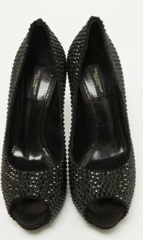 Dolce & Gabbana Pre-owned Satin heels Black Dames