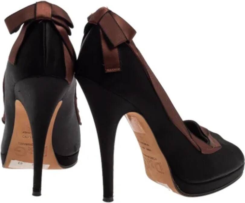 Dolce & Gabbana Pre-owned Satin heels Black Dames