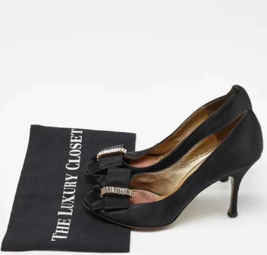 Dolce & Gabbana Pre-owned Satin heels Black Dames