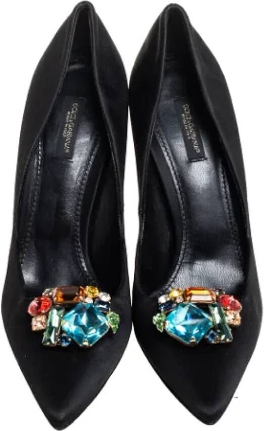 Dolce & Gabbana Pre-owned Satin heels Black Dames