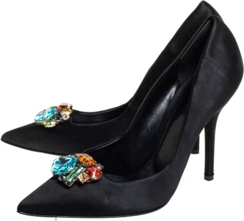 Dolce & Gabbana Pre-owned Satin heels Black Dames