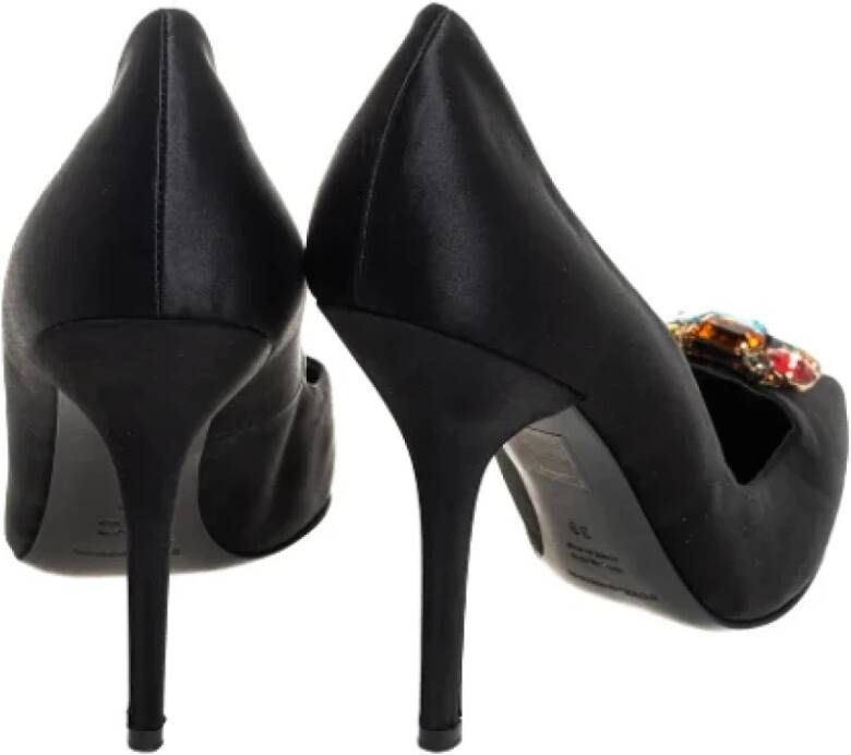 Dolce & Gabbana Pre-owned Satin heels Black Dames