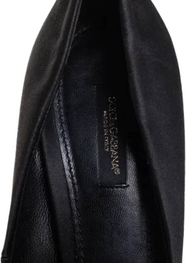 Dolce & Gabbana Pre-owned Satin heels Black Dames