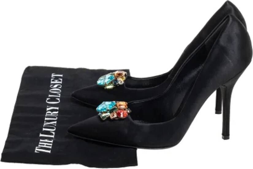 Dolce & Gabbana Pre-owned Satin heels Black Dames