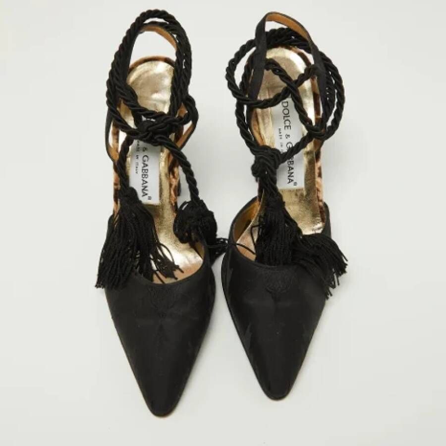 Dolce & Gabbana Pre-owned Satin heels Black Dames