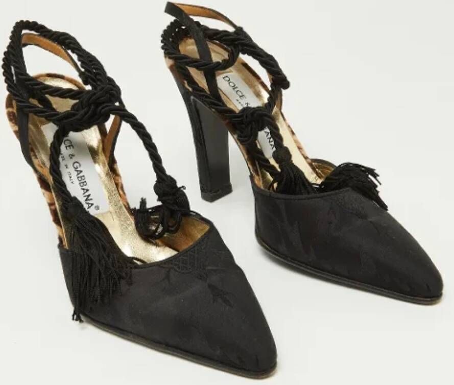 Dolce & Gabbana Pre-owned Satin heels Black Dames