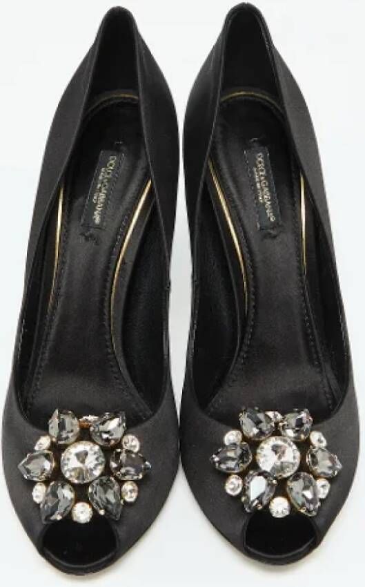 Dolce & Gabbana Pre-owned Satin heels Black Dames