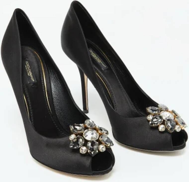 Dolce & Gabbana Pre-owned Satin heels Black Dames