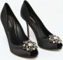 Dolce & Gabbana Pre-owned Satin heels Black Dames - Thumbnail 3