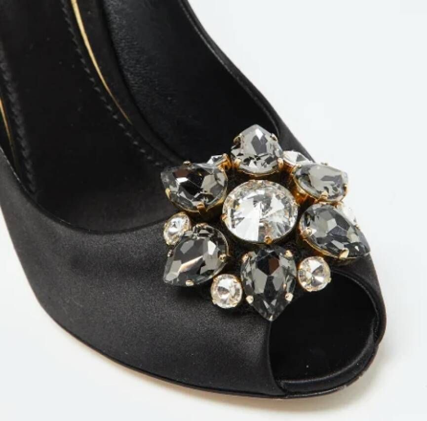 Dolce & Gabbana Pre-owned Satin heels Black Dames